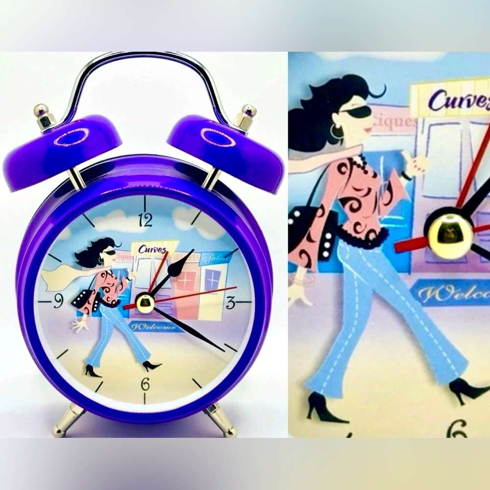 Curves Fitness Promotional/Advertisement Talking Alarm Clock~Rare!